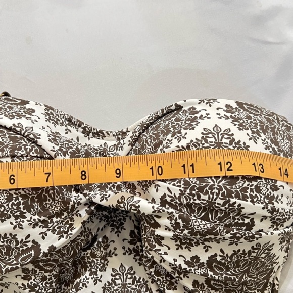 Tommy Bahama -Brown and White One Piece Swimdress - Picture 9 of 9